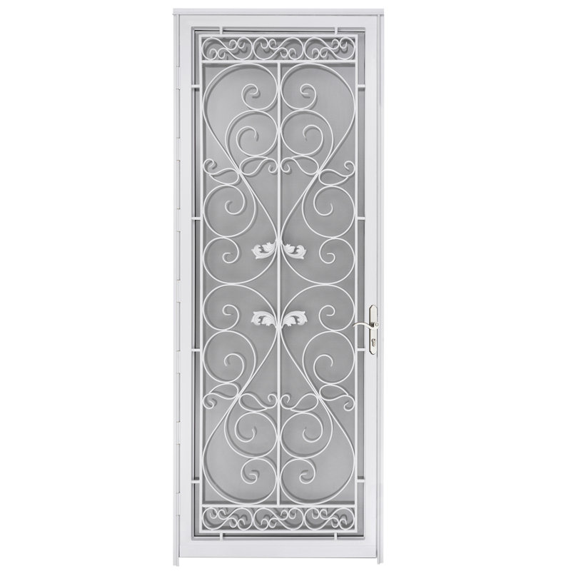 Porte de sécurité Grisham Deluxe, Blanc, Gauche
