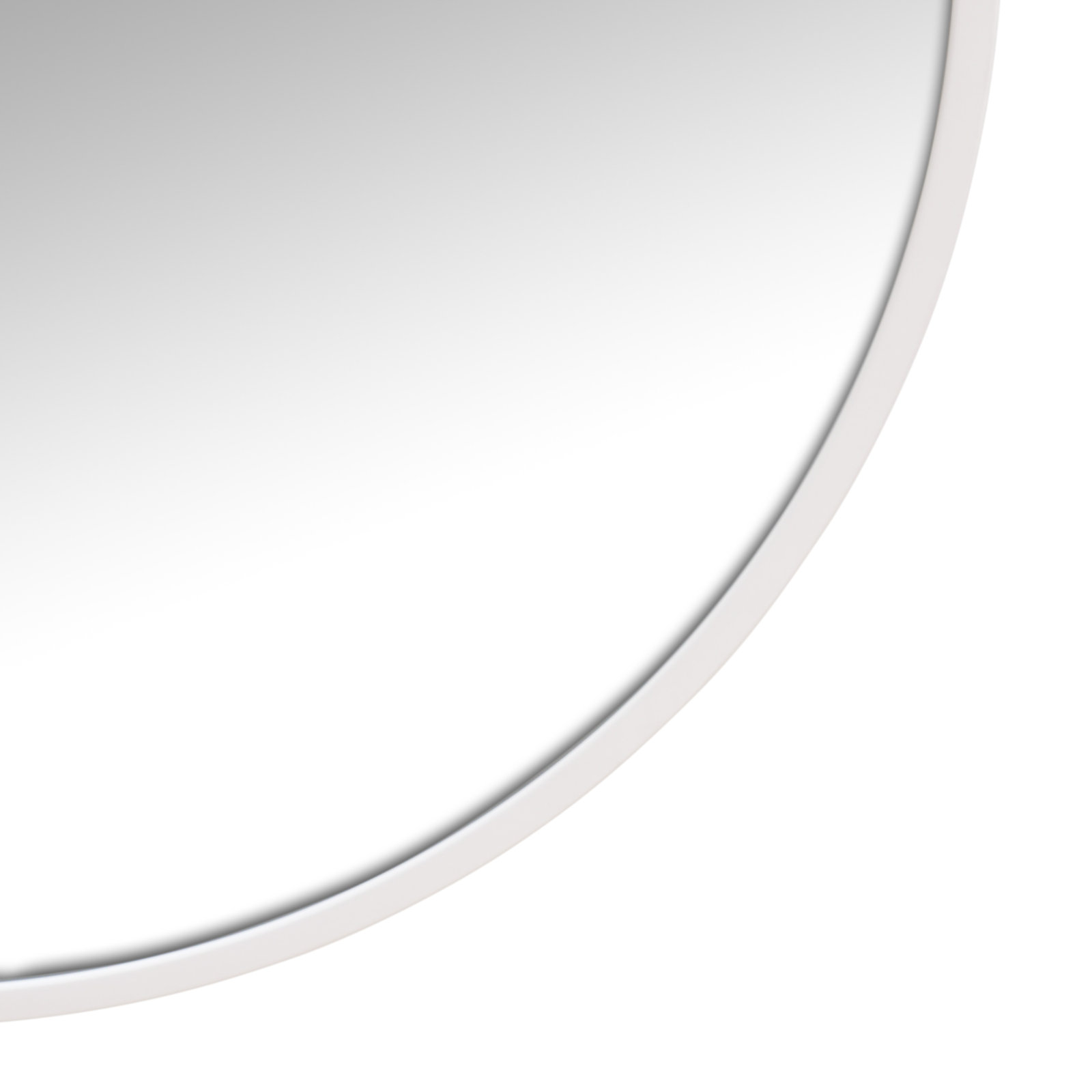 Kira Metal Mirror, White, 83" x 48"
