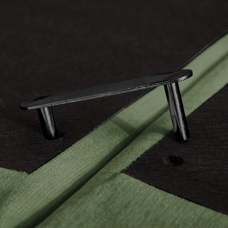 Causeuse pour salon et chambre à coucher, Green Chenille