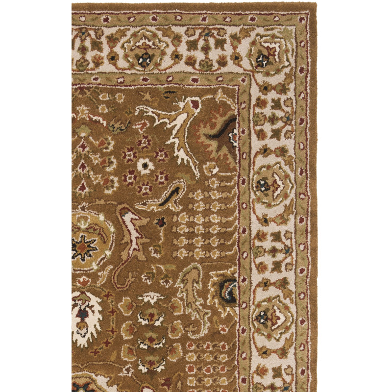 Chattooga Oriental Hand-Tufted Wool Gold Area Rug, Runner 2'3" x 12'