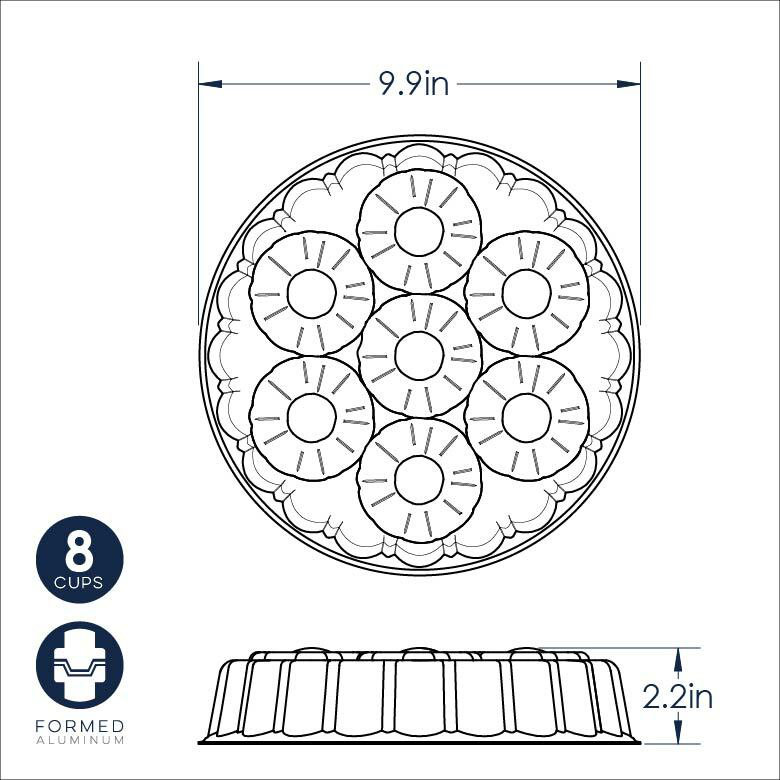 Nordic Ware Pro Form Pineapple Upside Down Cakelet Pan