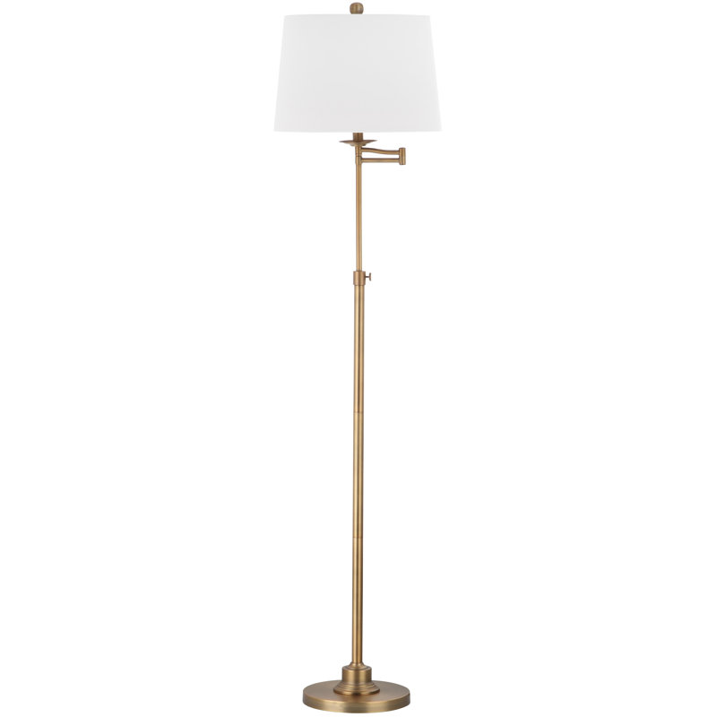 Nadia 163.2cm Copper Swing Arm Floor Lamp