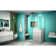 Unidoor Plus 48" W x 36.375" D x 72" H Frameless Pivot Rectangle Shower Enclosure with Fixed Panel
