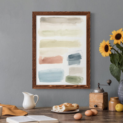 Watercolor Swatches II, toile encadrée de qualité supérieure - prête à être accrochée