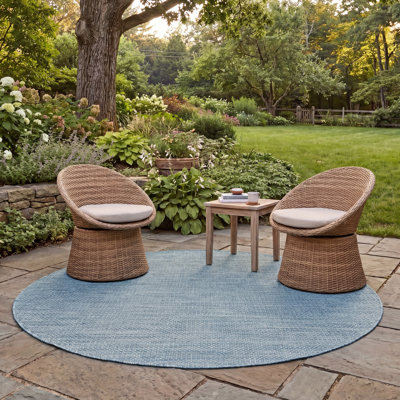 Chanal Performance Solid Colour Indoor/Outdoor Area Rug