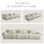 Canapé modulaire modulaire, canapé modulaire compressé, canapé de style minimaliste moderne, chambre à coucher, canapé compressé confortable - Design économe en espace - blanc