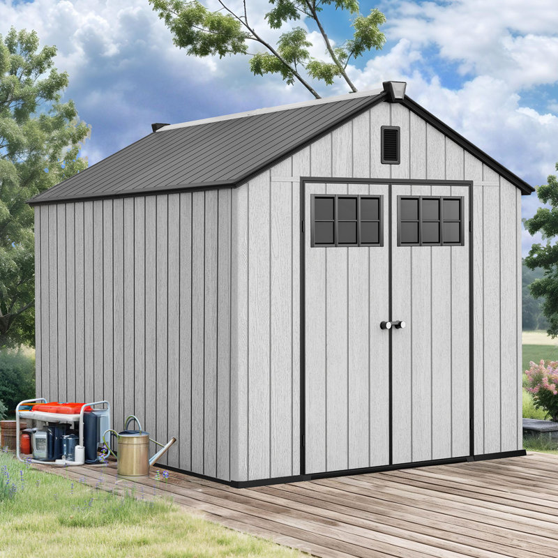  Remise de rangement extérieure 8 x 10 pi avec plancher