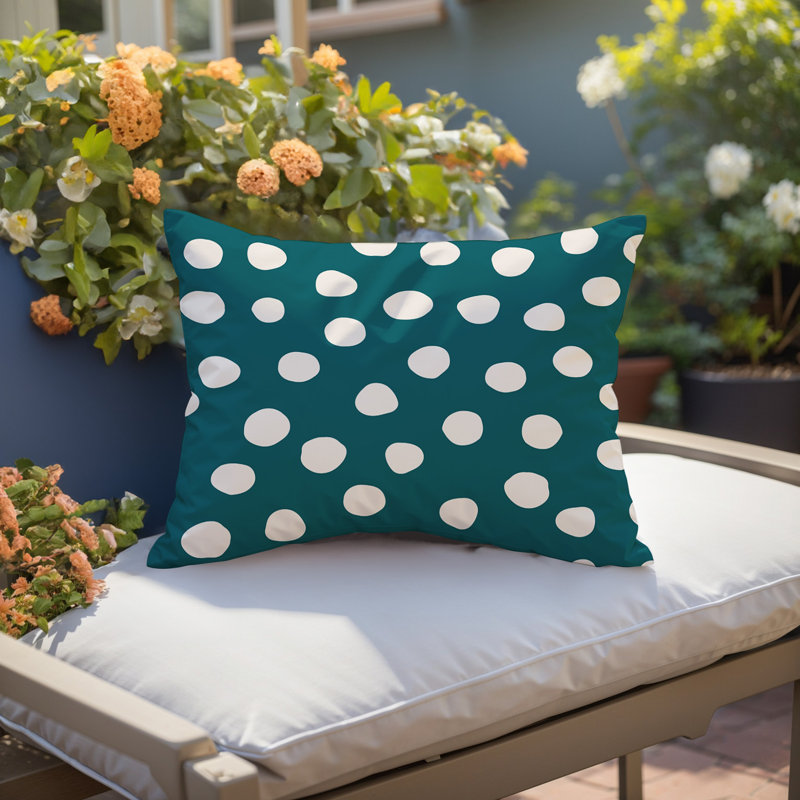 Coussin lombaire réversible intérieur / extérieur Sofi Minimalist, H 14 po x l 20 po, Émeraude