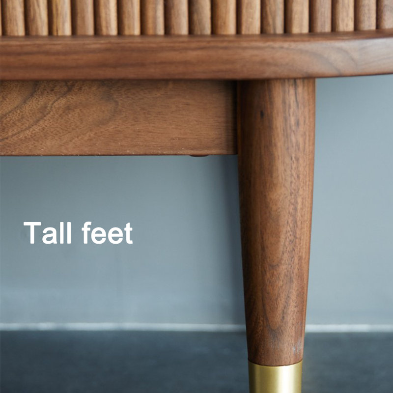 Table basse en bois rustique, pieds en cuivre, facile