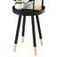 Table d'appoint moderne avec plateau, noir-1041369854