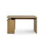 Hollice 140Cm W L-Shape Credenza Desk with Cabinet-84039588