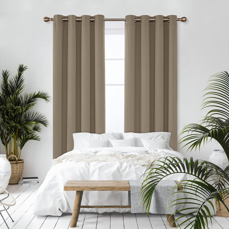 Puran Blackout Curtain Pair, 53cm Width x 240cm Drop