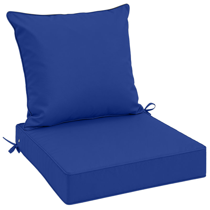 Coussin de siège / dossier extérieur 6 po, Bleu