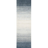 Lagos Wool Ombre Area Rug in Gray Blue/Light Blue/Ivory