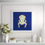 Palace Chair Navy Giclee Print by Dana Gibson