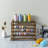 60-Spool Burnt Wood Tabletop Sewing Thread Storage Organizer Display Stand