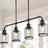Cassidey 4 - Light Oil Rubbed Bronze/Clear Kitchen Island Pendant