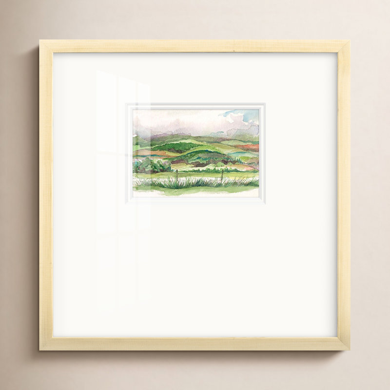 Bennachie Rain I encadré sur papier haletant, H 21 po x l 21 po x P 1,25 po