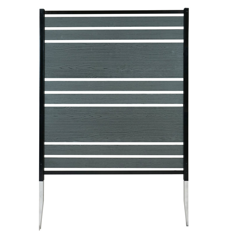Vienna Charcoal WoodTek Vinyl Privacy Screen Panels