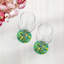 Sous-verres ronds en cuir paon Fallen Leaves-119015047