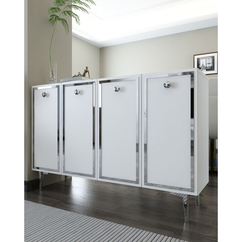 Console Esposito, Blanc + argent