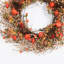 Couronne de 24 po avec rameaux artificiels rustiques et baies, pomme de pin, récolte d'automne, porte d'entrée, couronne, décoration de l'Action de grâce d'Halloween