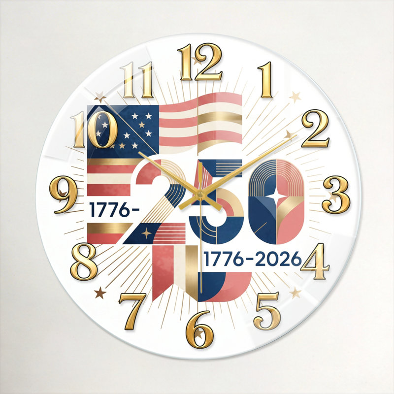 "American Flag USA 250th Anniversary Merchandise", 40 x 40 cm (15,7 x 15,7 pouces)