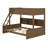 Bunk Bed With Storage Cabinets And USB Ports-2022728660-2022728662