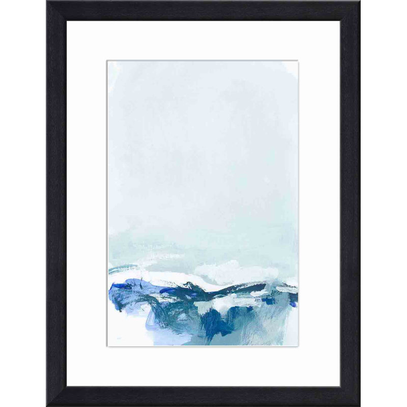 «Coastal III» par Christina Long - reproduction d'art encadrée, H 12 po x l 8 po, Noir