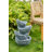 Decorative 4-Tier Nautilus Shell Water Fountain - 13.4" x 9.4" x 21.5" - Blue