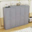Lit escamotable avec armoire intégrée et tablettes de rangement-1035354545-1035354551