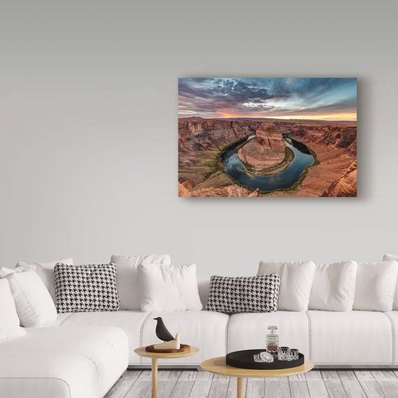 Fabrizzio «Horseshoe Bend», reproduction de photo sur toile tendue, H 22 po x l 32 po x P 2 po
