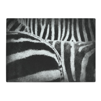 Tempered Glass the Stripes of the Zebra Chopping Board