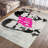 Chic Non-Woven Thin Type Printed Rug Featuring an Abstract Geometric Pattern Perfect for an Artful Touch in Your Living Space-128604692