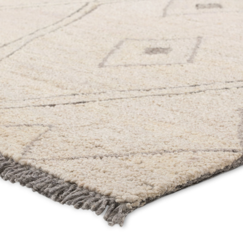 Tapis blanc / gris Union Rustic Lexxi, Rectangle 9 pi x 12 pi