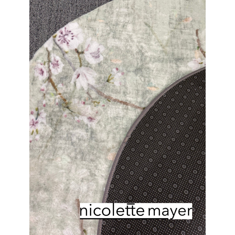 Floral Area Rug, Runner 2' x 8', Celadon