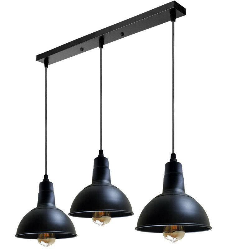 Lavaca 3 - Light Black Pendant