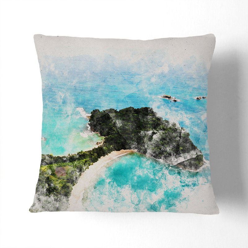Square Cushion, 55cm H x 55cm W x 20cm D, White