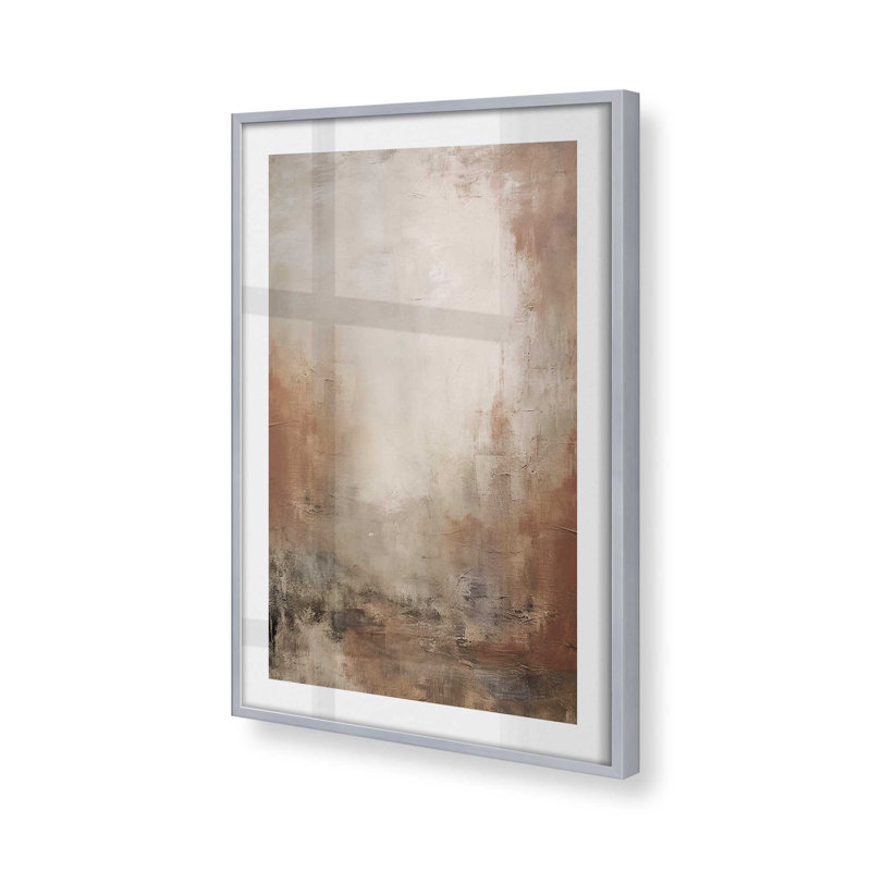 «Russet Mist D dépliant», Cadre en chrome poli, H 37,25 po x l 25,25 po x P 1,25 po