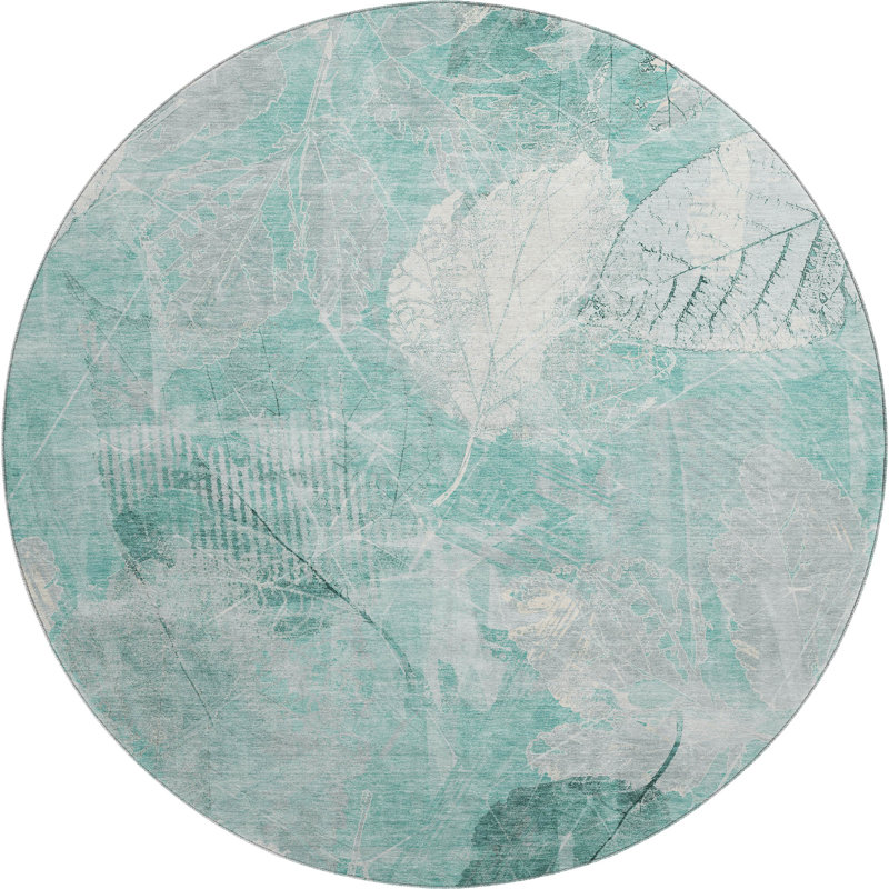 Premium Machine Washable Mayfield AMF1850 Floral Rug, Rectangle 1'8" x 2'6"