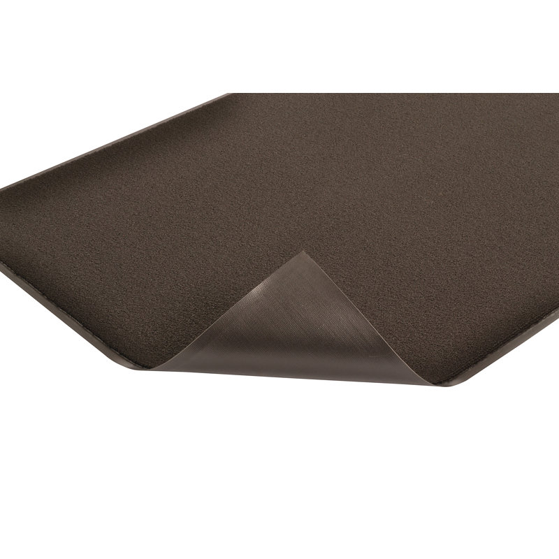 Tapis de porte d’intérieur anti-dérapant Mesirow, Noir, Rectangle 3 pi x 4 pi