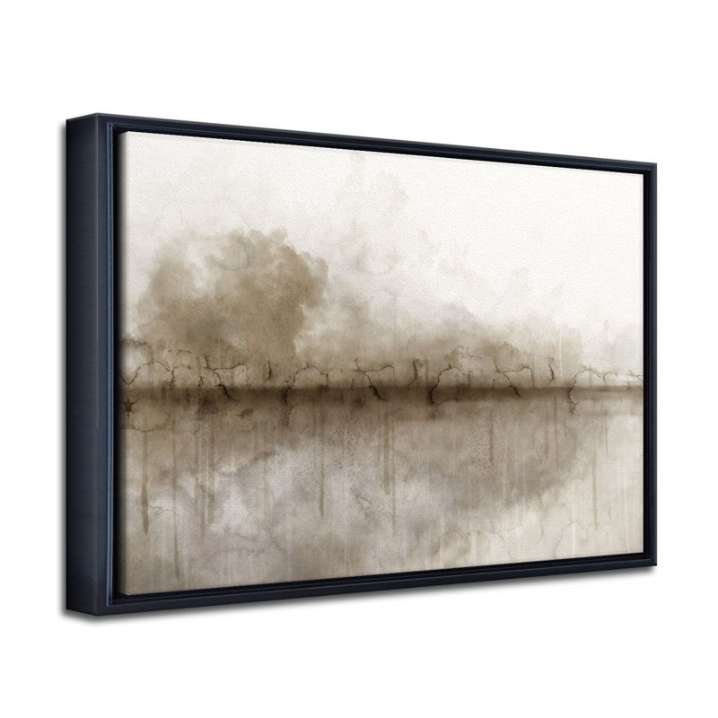 «Wautoma Abstract Neutral CXLV III» par Chichi Decor, reproduction d'art sur toile, H 26 po x l 32 po x P 2,5 po