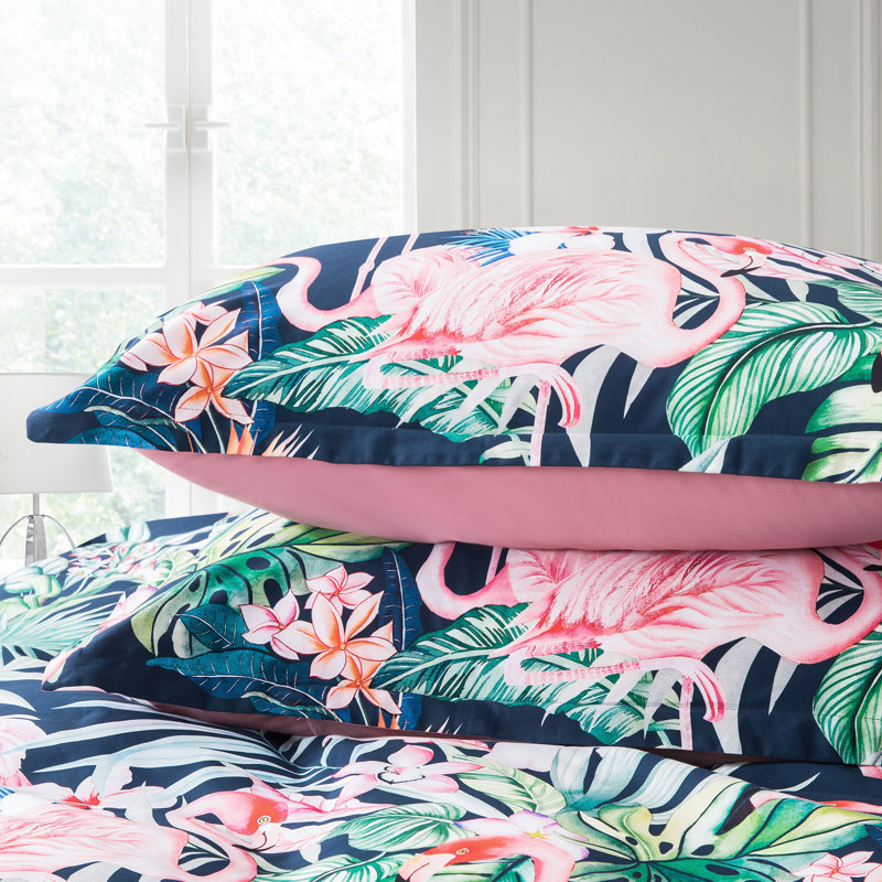 Sateen Floral Duvet Cover, King Duvet Cover