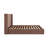 Mele NORDIC UPHOLSTERED ARM KING BED BROWN VELVET BLACK-124538103-124538101