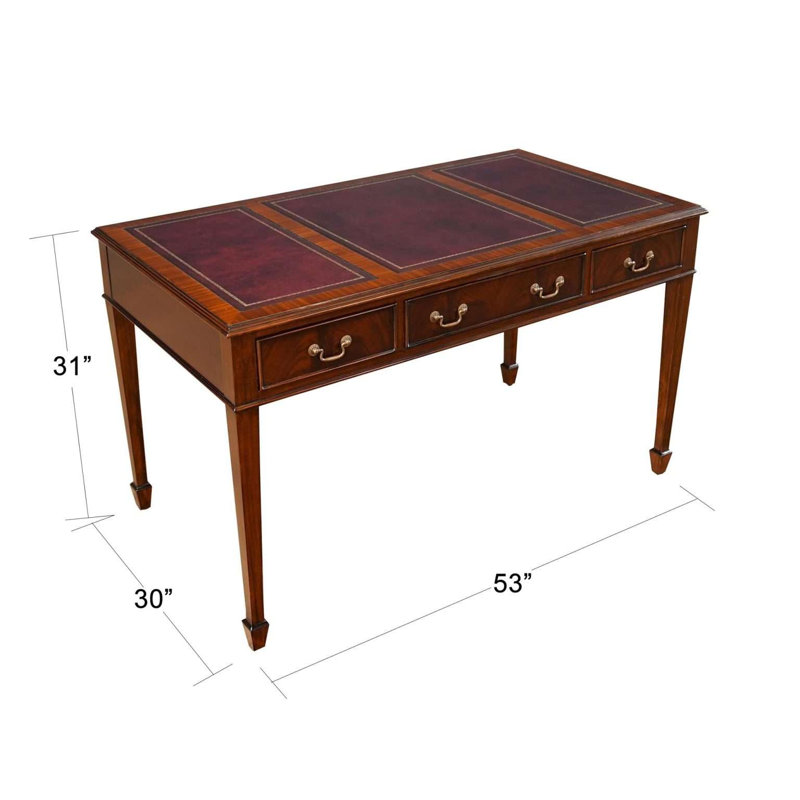 Bureau en bois massif Kleio, Red
