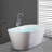 45 5/8-In 2-Handle Residentail Freestanding Tub Faucet With Hand Shower In Titanium-111704764