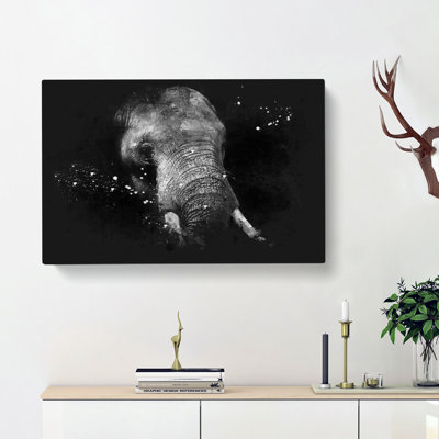 African Elephant - Wrapped Canvas