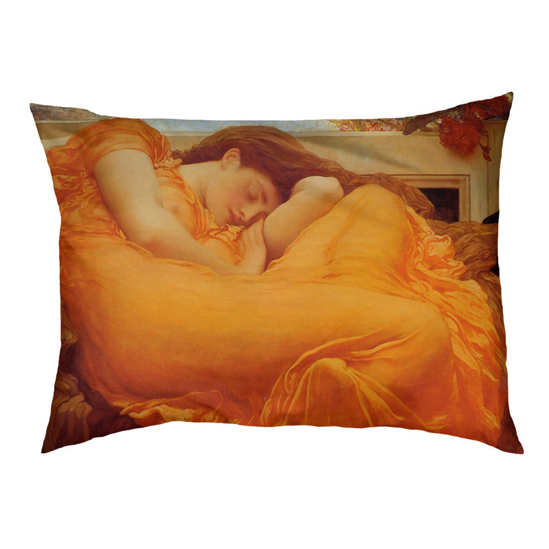 Coussin pour chien flamme juin Kepler, Moyen (H 14 po x l 42,5 po x P 32,5 po)