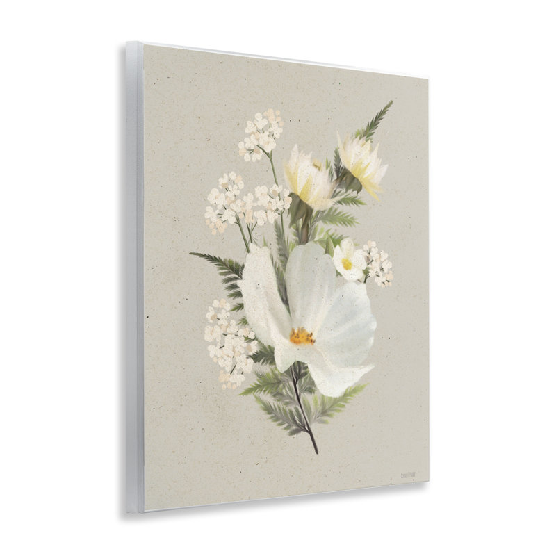 Plaque murale en papier fleurs blanches, design par House Fenway