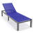 Marlin Modern Aluminum Outdoor Reclining Chaise Lounge - Weather-Resistant Sling Patio Chair for Poolside & Sunbathing-1144162226-1144162224
